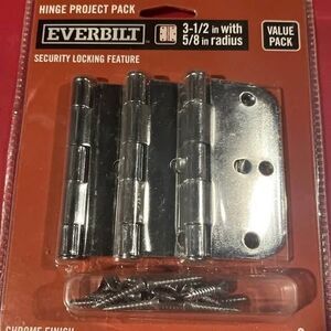 Everbilt Door Hinge Project Pack 3-1/2 with 5/8 Radius Security Locking Features